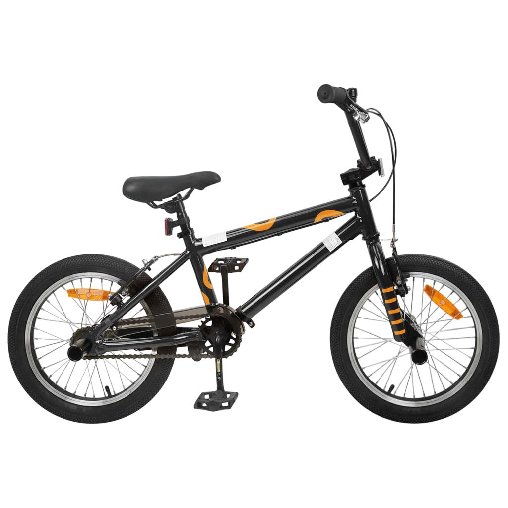 BMX Pyörä 16 Tuumaa 5-8 vuotta Musta