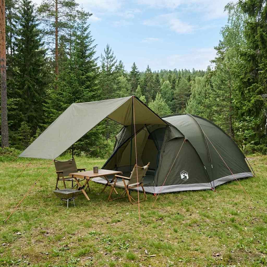 Mökki teltta Armyn vihreä 6-henkilöä Polyesteri ja teräs