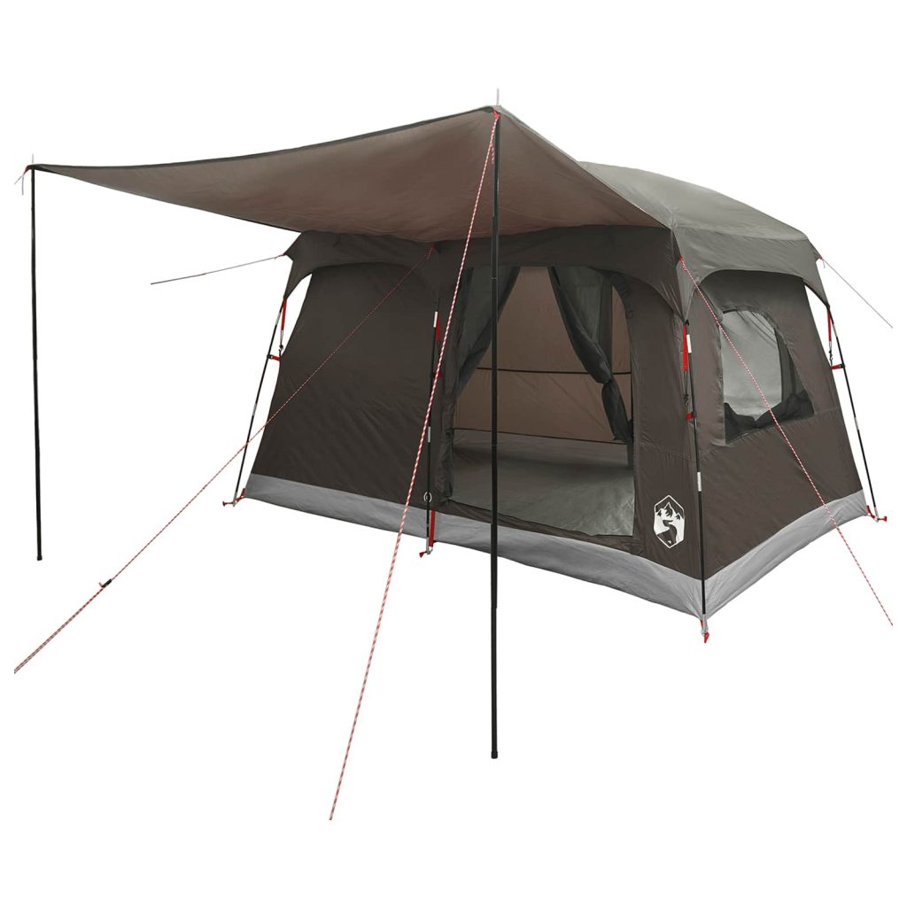 Perhe Teltta Ruskea Harmaa 380 x 260 x 190 cm Polyesteri