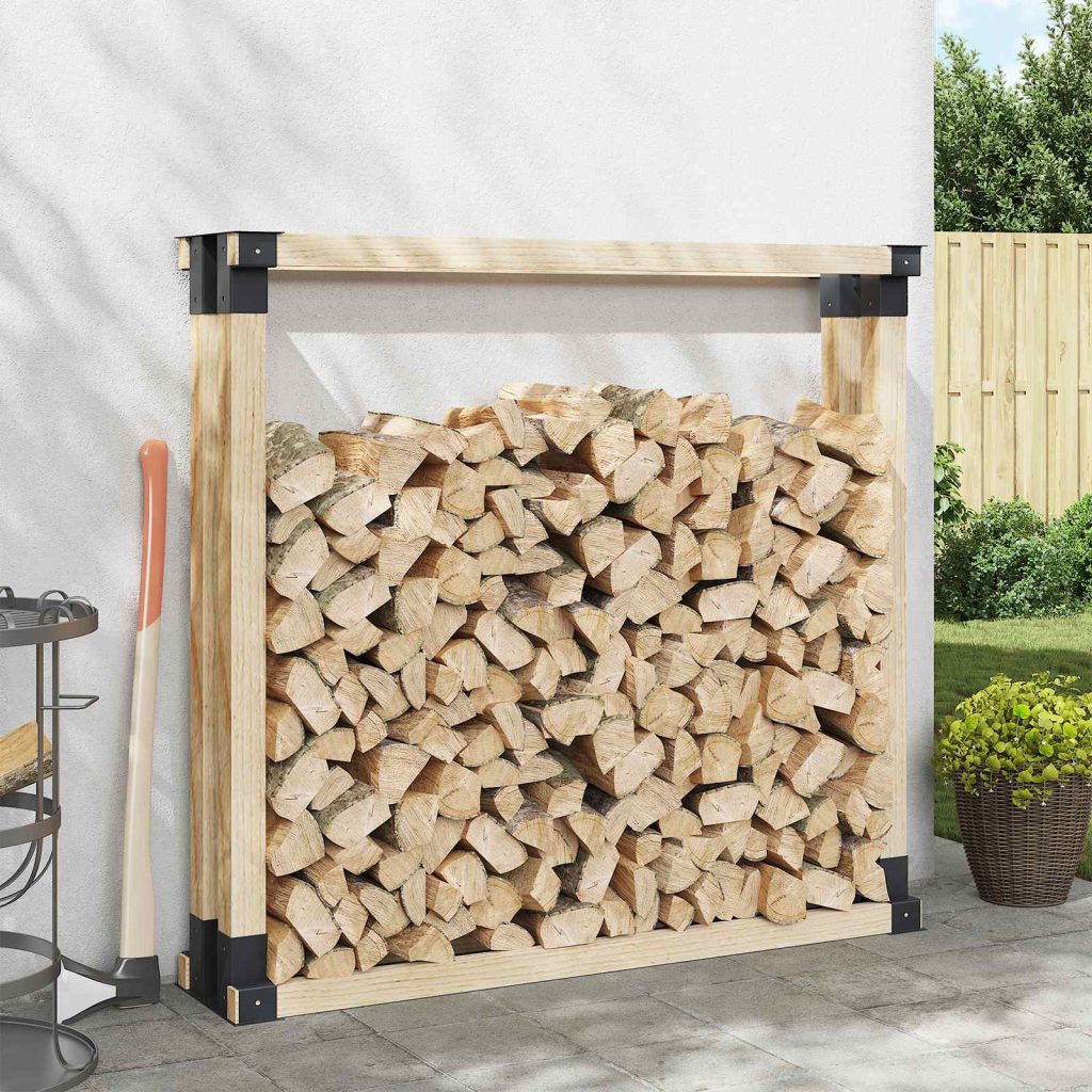 Polttopuiden Pinoamisapuväline 12 pcs Antrasiitti 34 x 10 x 15 cm