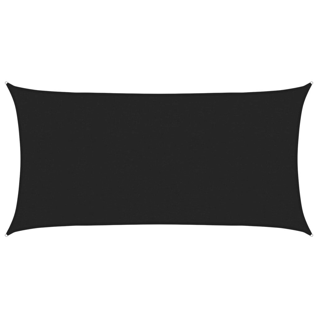 Aurinkovarjolaudat Musta 2,5 x 6 m HDPE