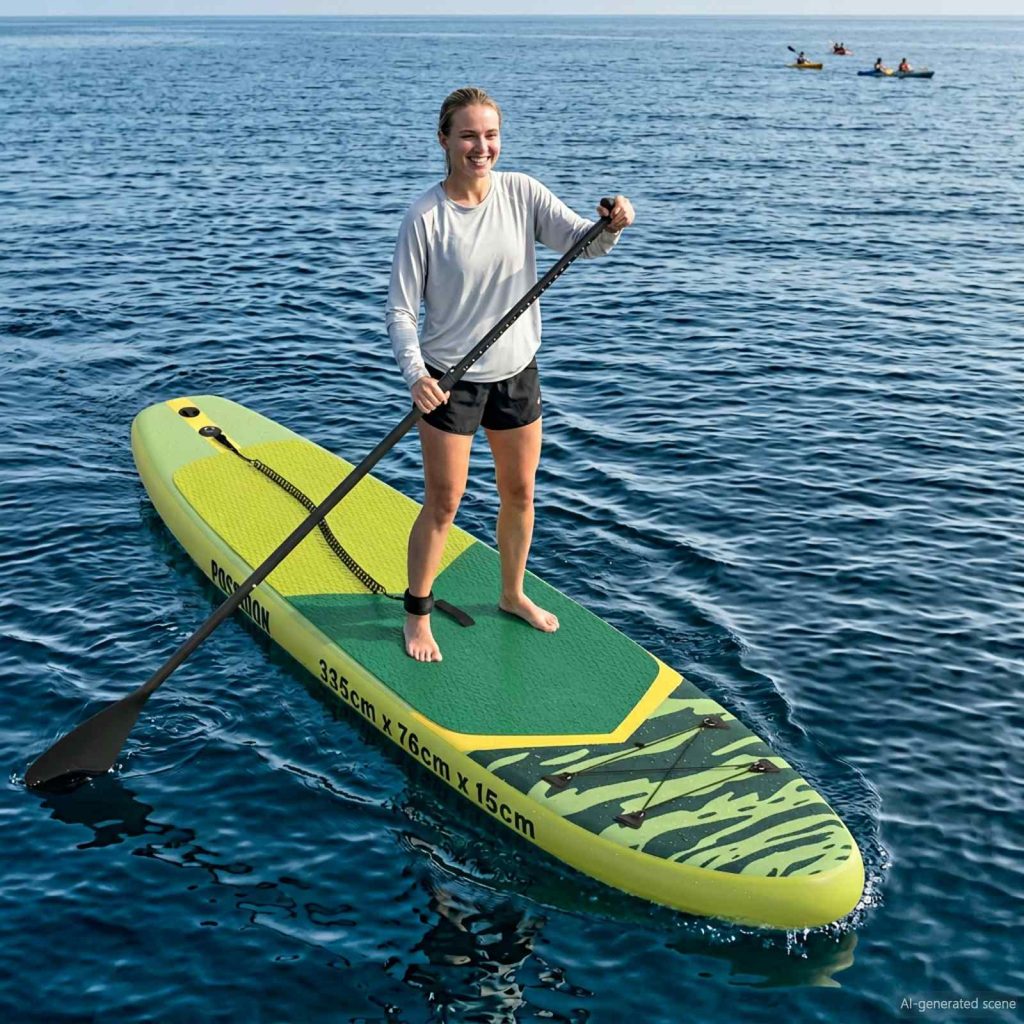Puhallettava Stand Up Paddle Board POSEIDON Vihreä