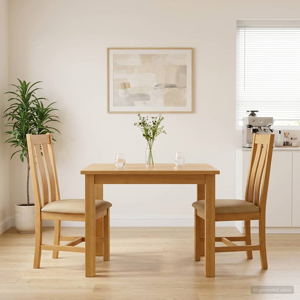 Ruokatuoli 2 pcs Mäntypuu Beige 45 x 54 x 100 cm
