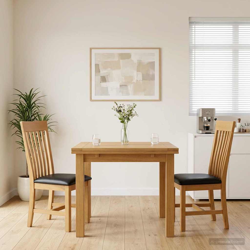 Ruokatuoli 2 pcs Mäntypuu Musta 45 x 59,5 x 100 cm