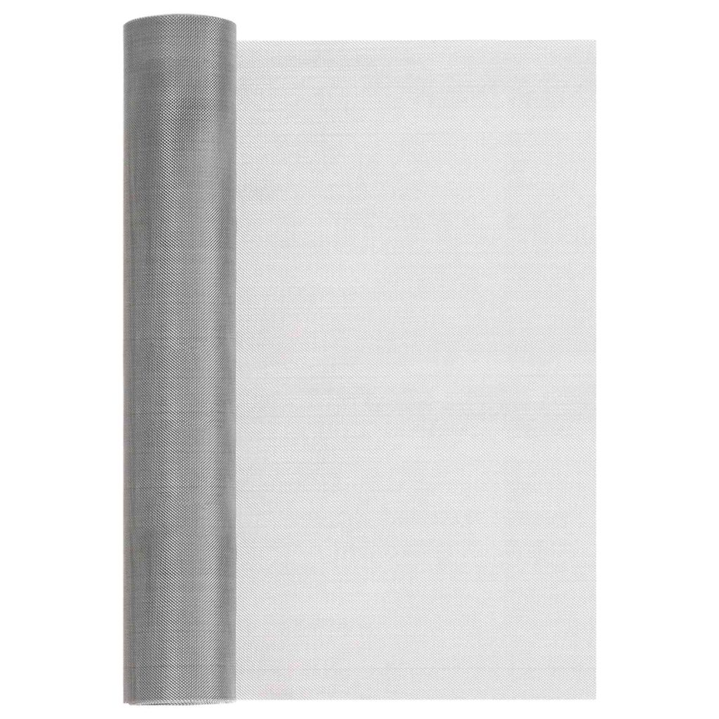 Verkkoruudun 40 x 2000 cm 30 Mesh Ruostumaton teräs 201 Hopea
