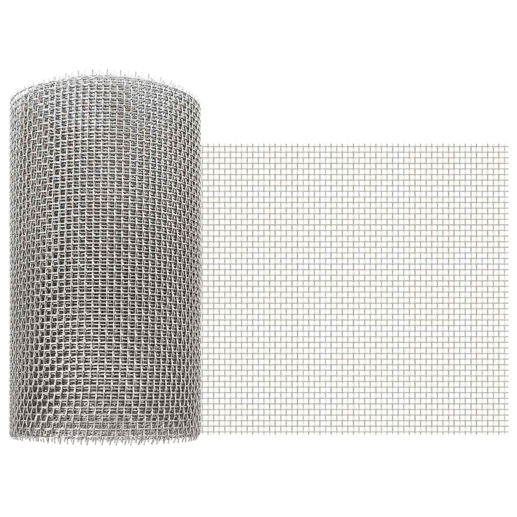 Verkkoruudun 20 x 200 cm 6 Mesh Ruostumaton teräs 201 Hopea