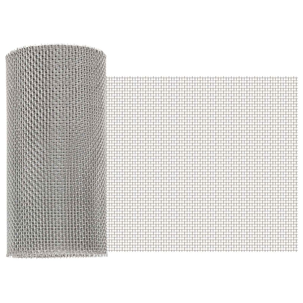 Verkkoruudun 20 x 1000 cm 8 Mesh Ruostumaton teräs 201 Hopea