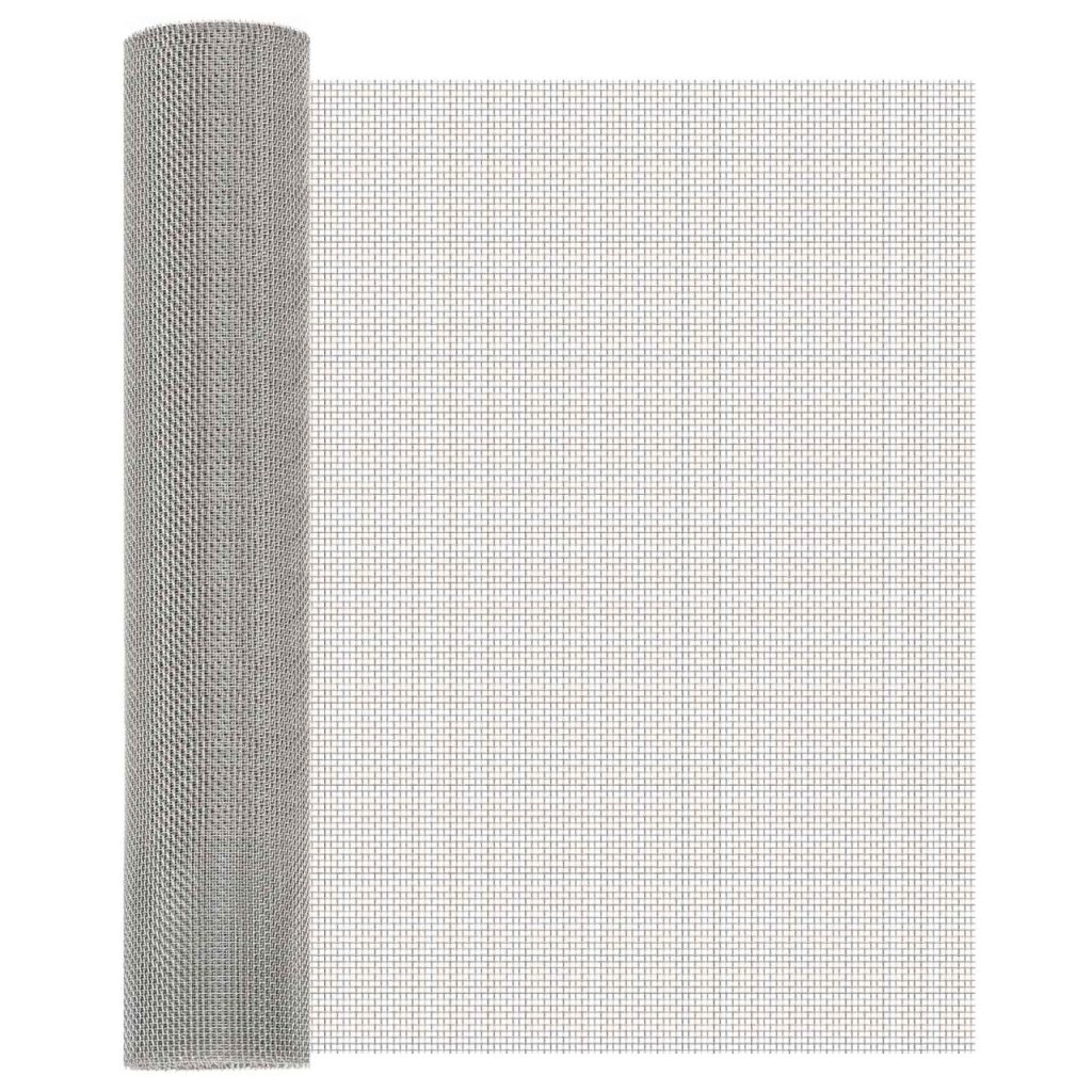 Verkkoruudun 60 x 1000 cm 8 Mesh Ruostumaton teräs 201 Hopea