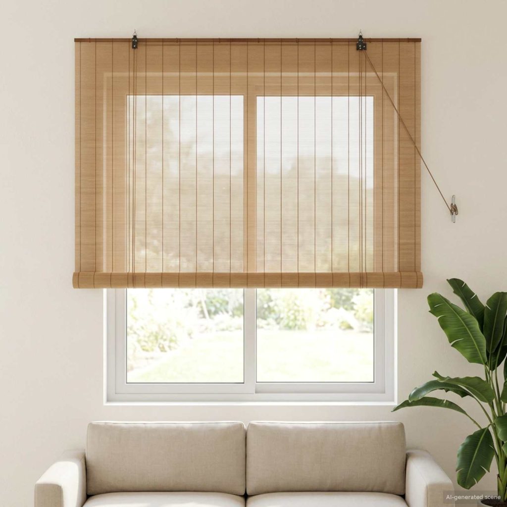 Rullaverho Ruskea 130 x 160 cm Bambu
