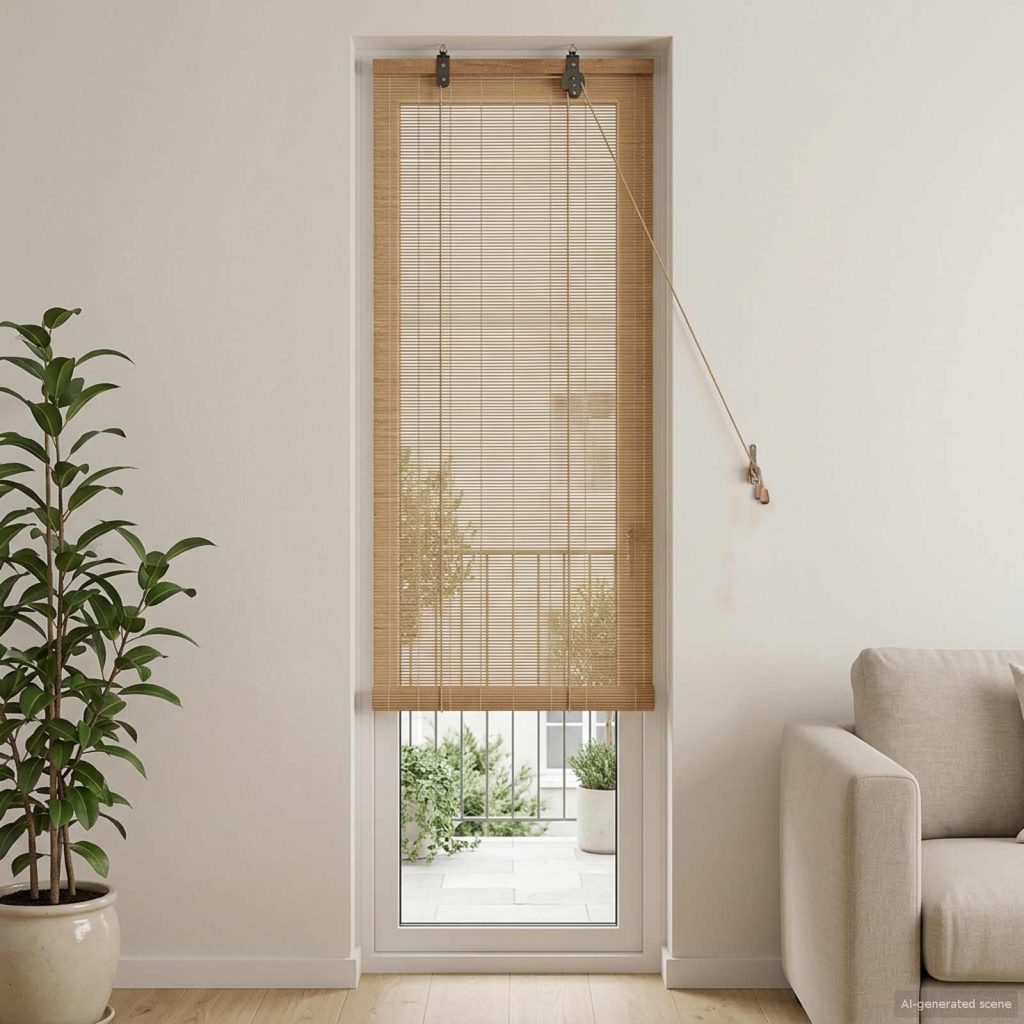 Rullaverho Ruskea 50 x 220 cm Bambu