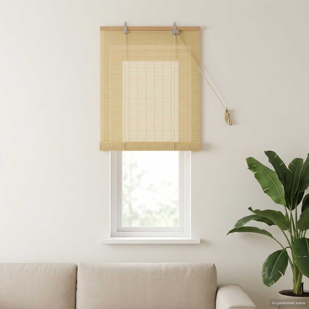 Rullaverho Luonnollinen 50 x 160 cm Bambu