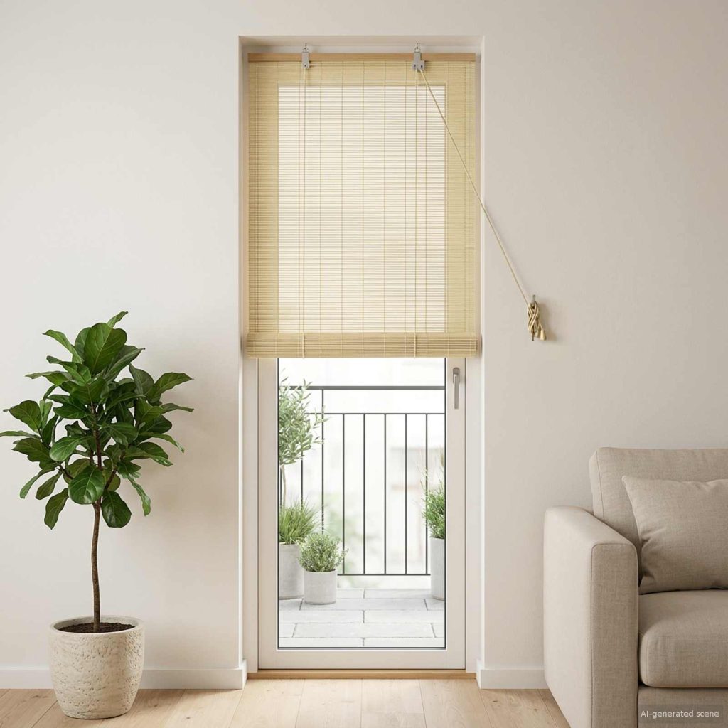 Rullaverho Luonnollinen 50 x 220 cm Bambu
