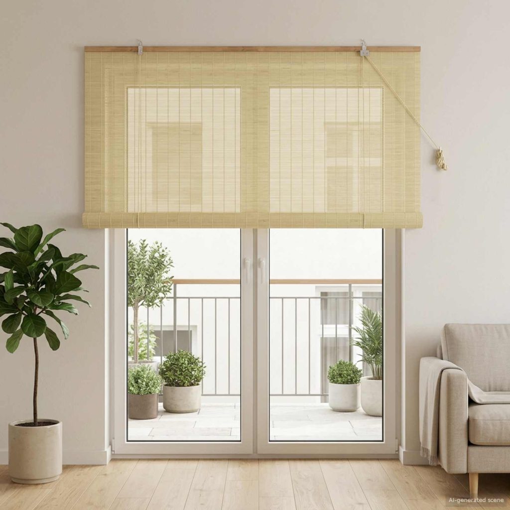 Rullaverho Luonnollinen 160 x 220 cm Bambu