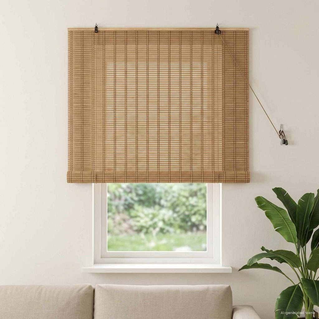 Rullaverho Luonto 130 x 160 cm Bambu
