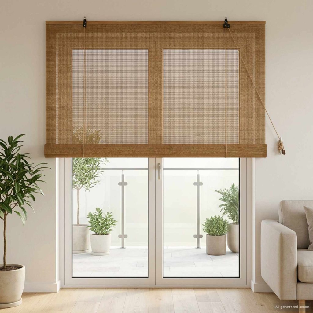 Rullaverho Ruskea 130 x 220 cm Bambu