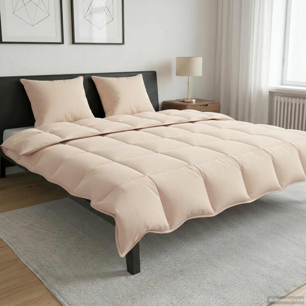 Kesäpeitto Beige 240 x 260 cm 100% Luonnollinen Kapok