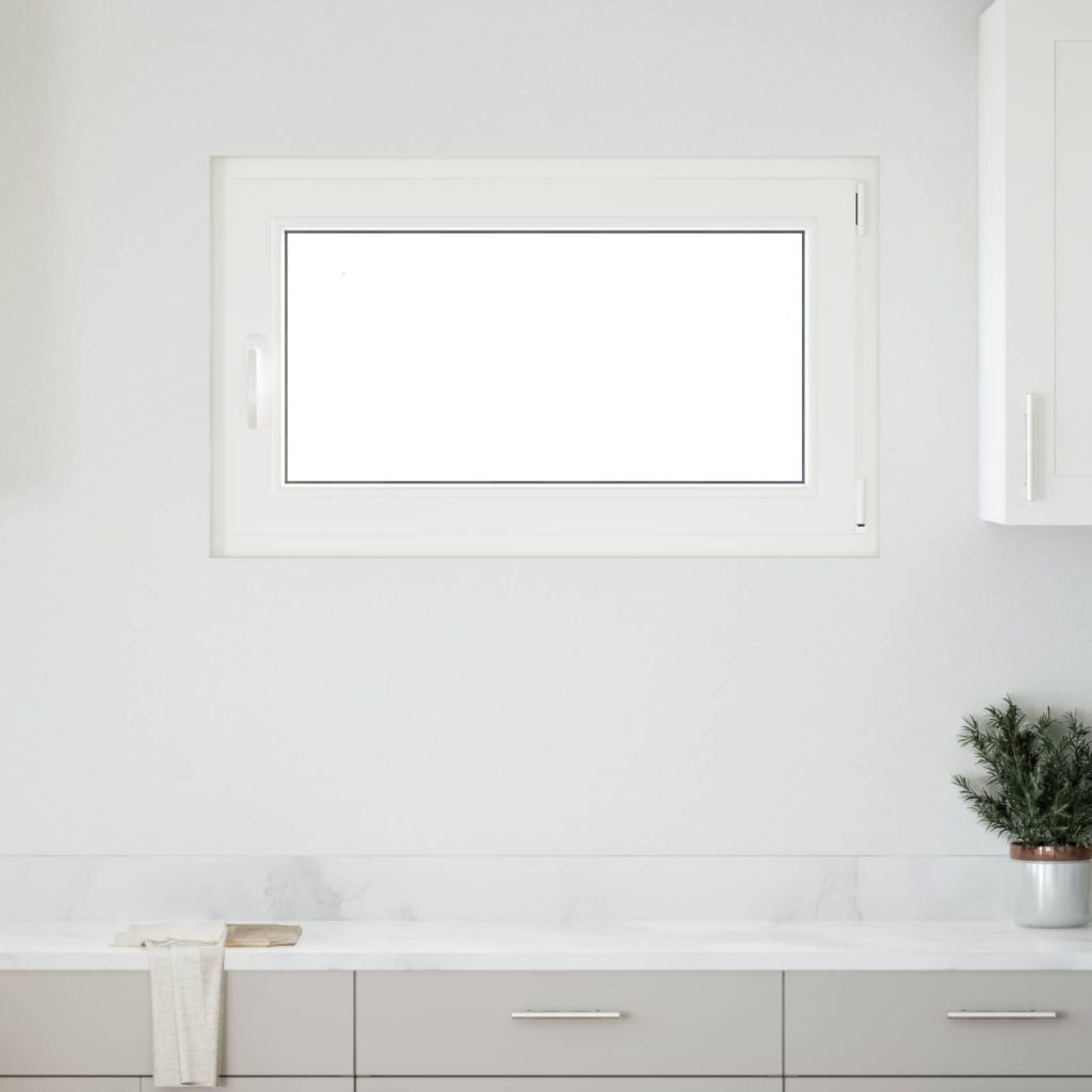 Kellari-ikkuna RISOR 100 x 60 cm PVC ja lasi valkoinen