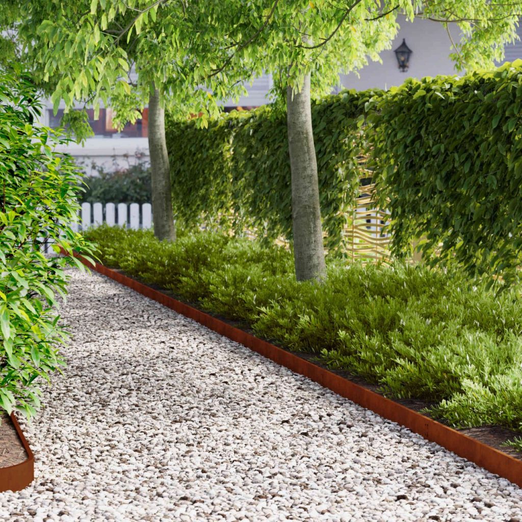Nurmireunus 10 pcs 103 x 10 cm Teräs Ruosteinen