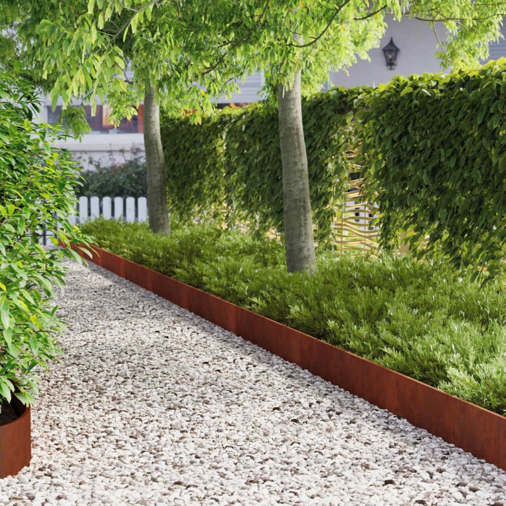 Nurmireunus 10 pcs 103 x 20 cm Teräs Ruosteinen