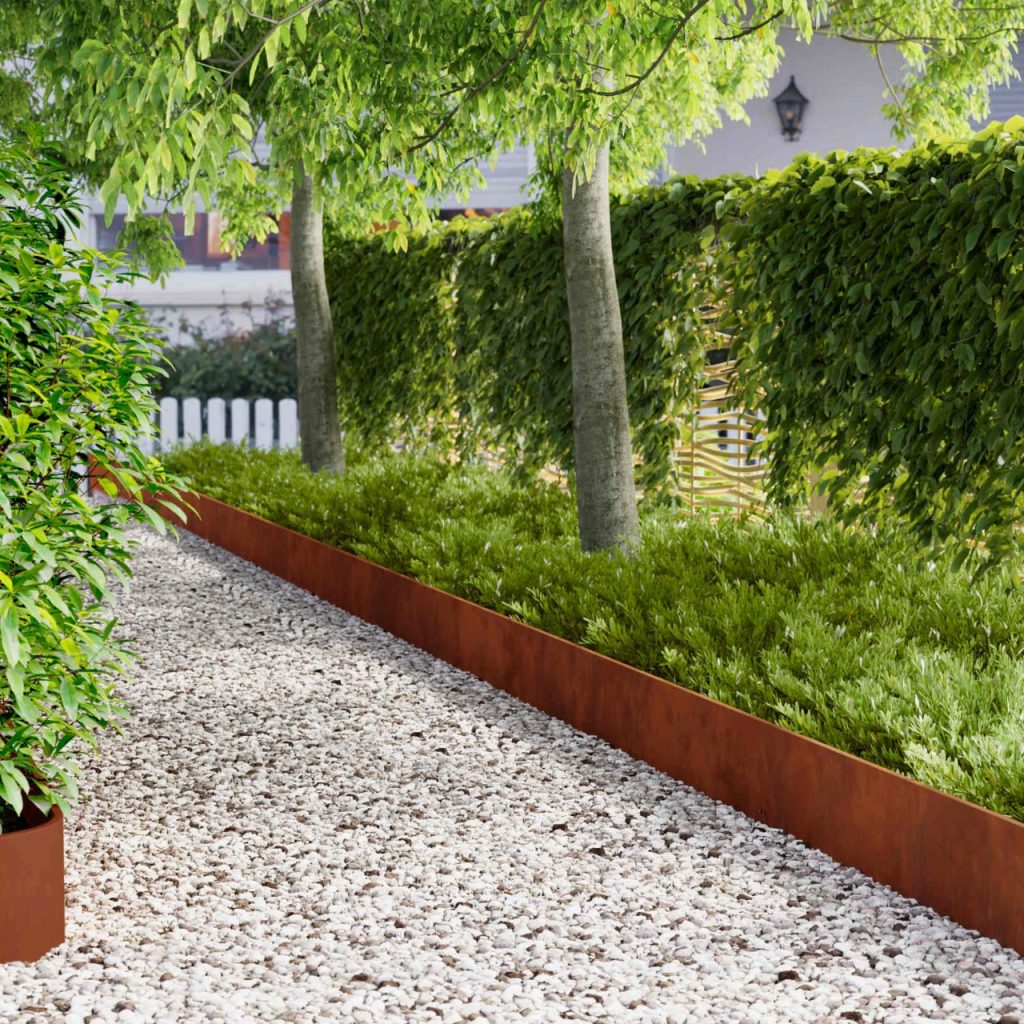 Nurmireunus 20 pcs 103 x 25 cm Teräs Ruosteinen