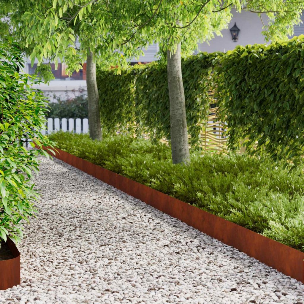Nurmireunus 30 pcs 103 x 20 cm Teräs Ruosteinen