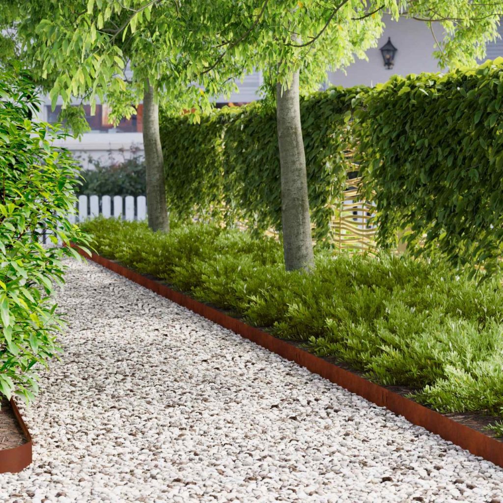 Nurmireunus 50 pcs 100 x 12 cm Teräs Ruosteinen
