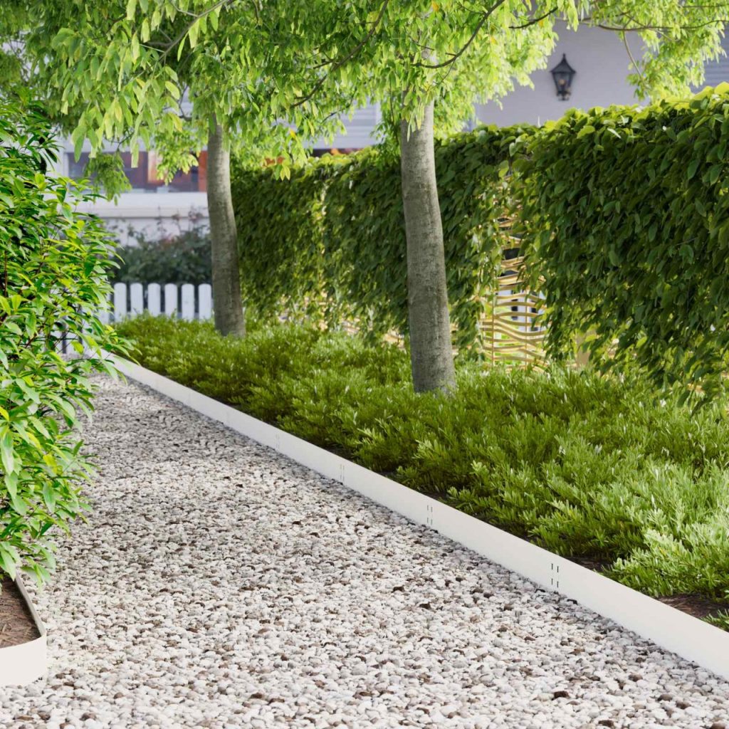Nurmireunus 50 pcs 100 x 15 cm Teräs valkoinen
