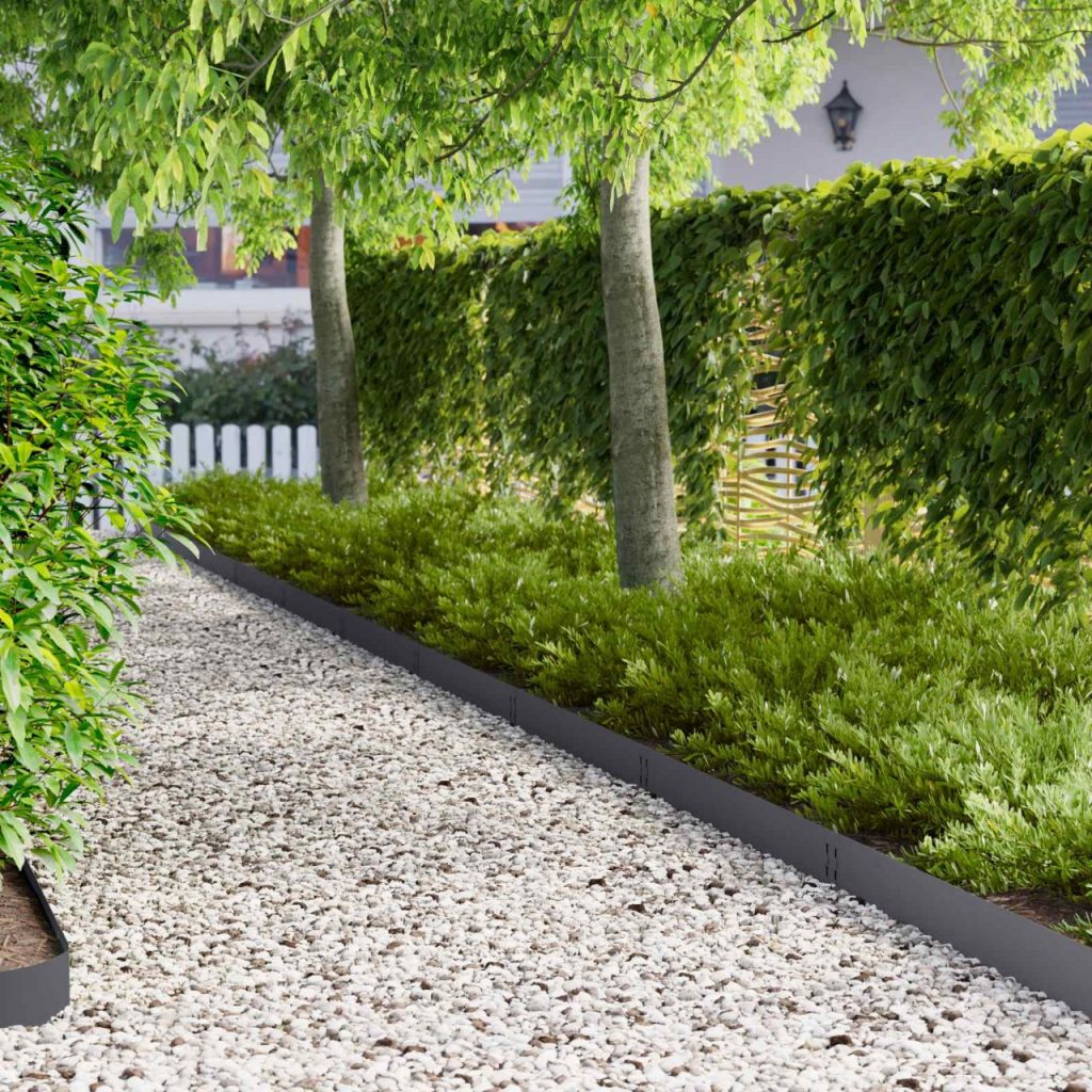 Nurmireunus 50 pcs 100 x 15 cm Teräs Antrasiitti