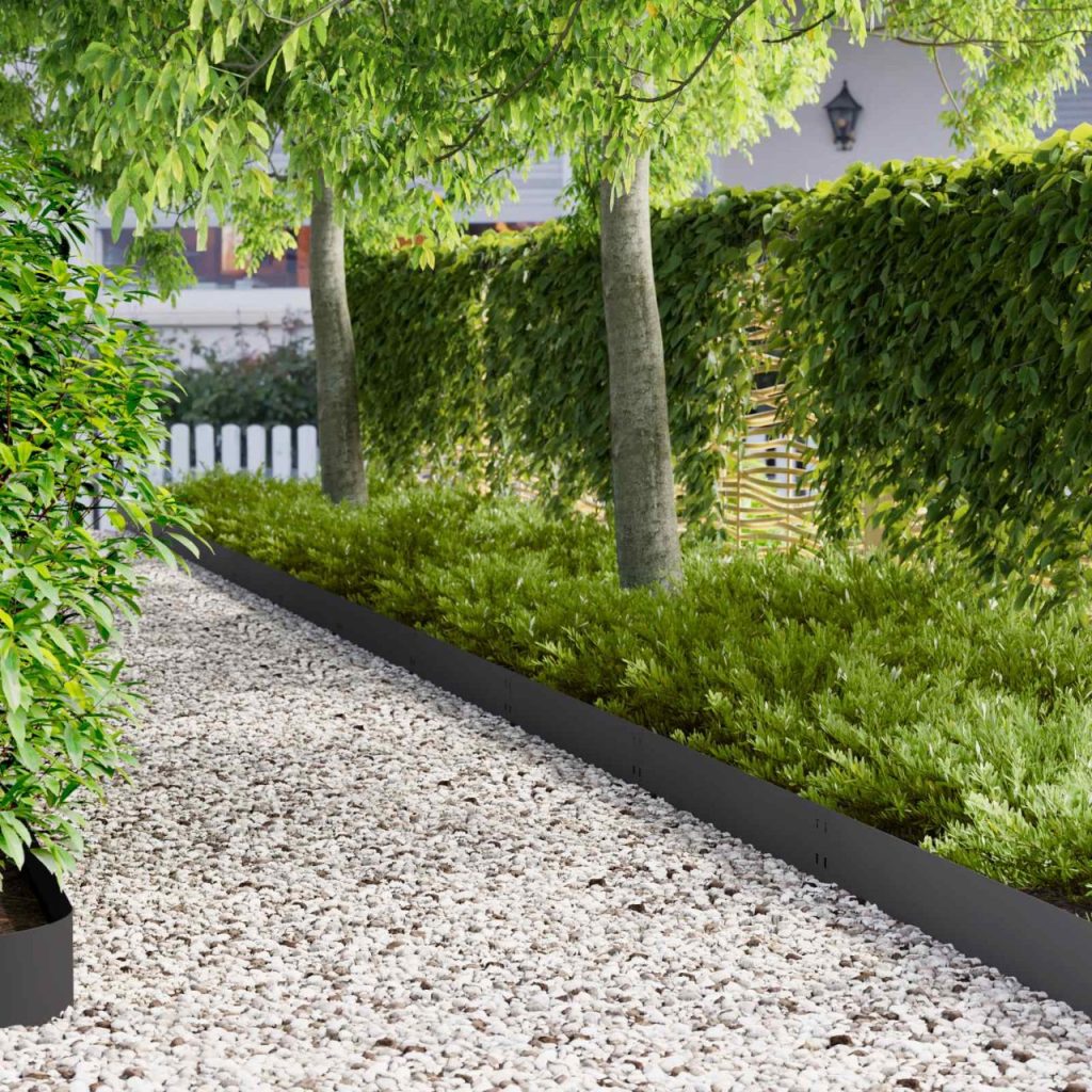 Nurmireunus 50 pcs 100 x 20 cm Teräs Musta