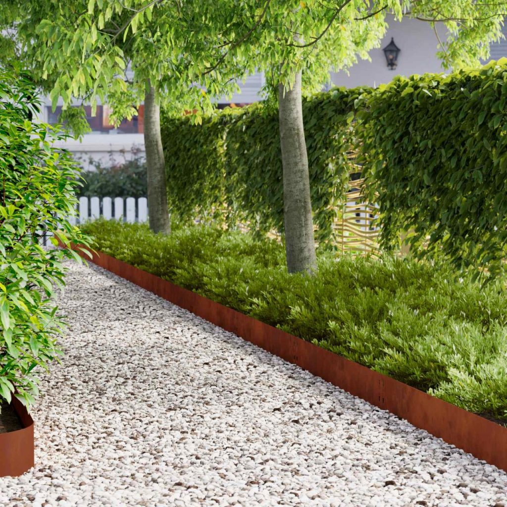 Nurmireunus 50 pcs 100 x 20 cm Teräs Ruosteinen