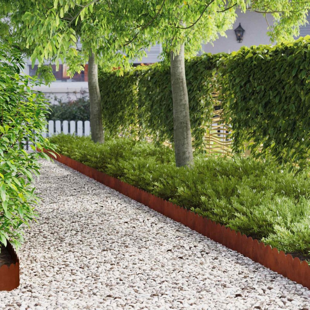 Nurmireunus 10 pcs 103 x 20 cm Teräs Ruosteinen