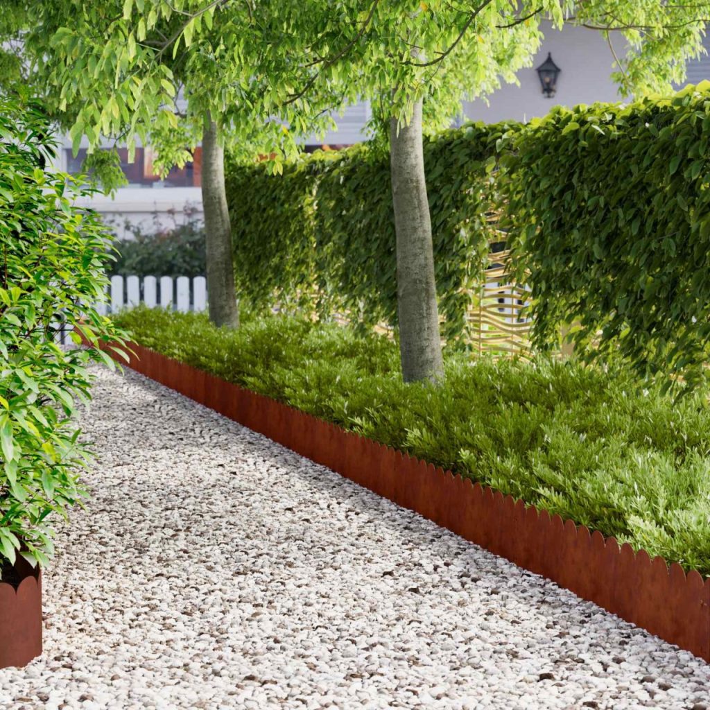 Nurmireunus 30 pcs 103 x 25 cm Teräs Ruosteinen