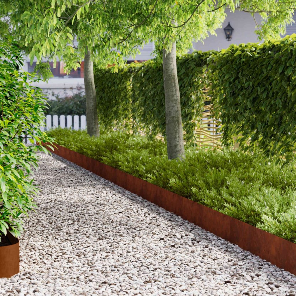 Nurmireunus 30 pcs 102 x 15 x 4 cm Teräs Ruosteinen