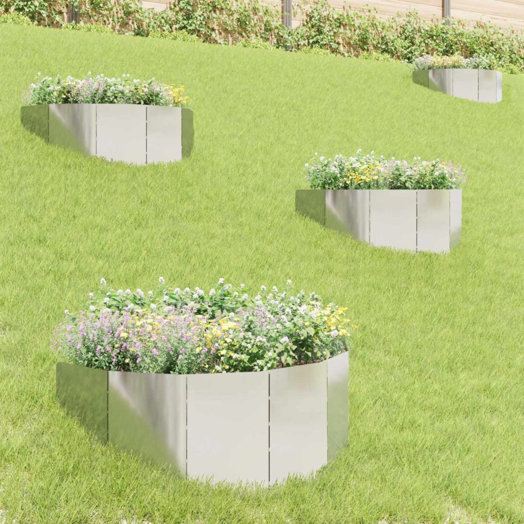 Nurmireunus 4 pcs 100 x 45 cm Teräs Hopea