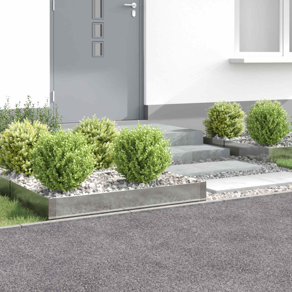 Nurmireunus 4 pcs 100 x 60 x 20 cm Teräs Hopea