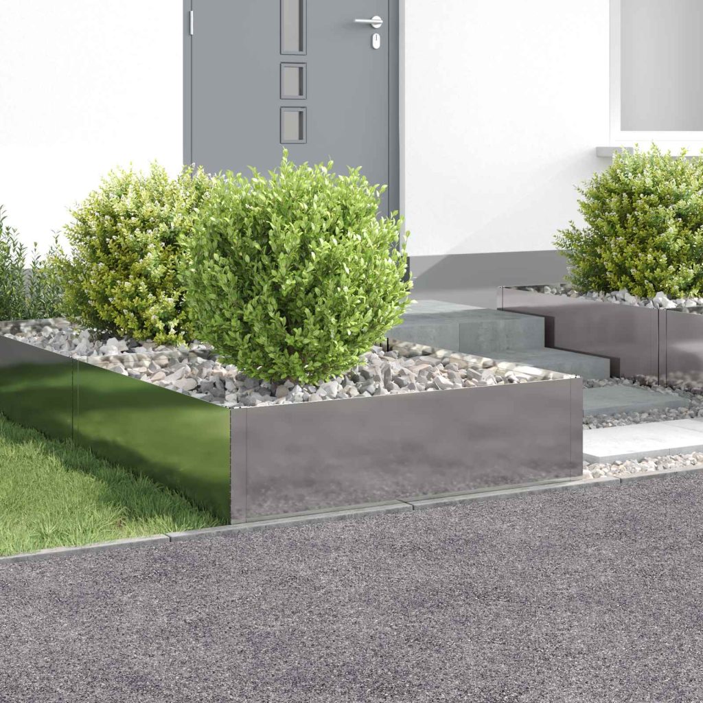Nurmireunus 4 pcs 100 x 100 x 35 cm Teräs Hopea