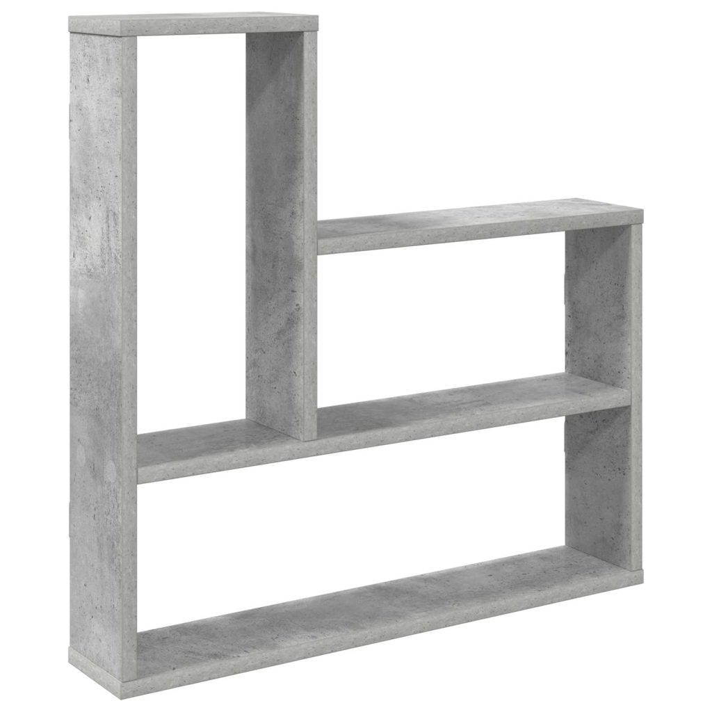 Seinähylly Betoninharmaa 60 x 11 x 60 cm Tekninen puu