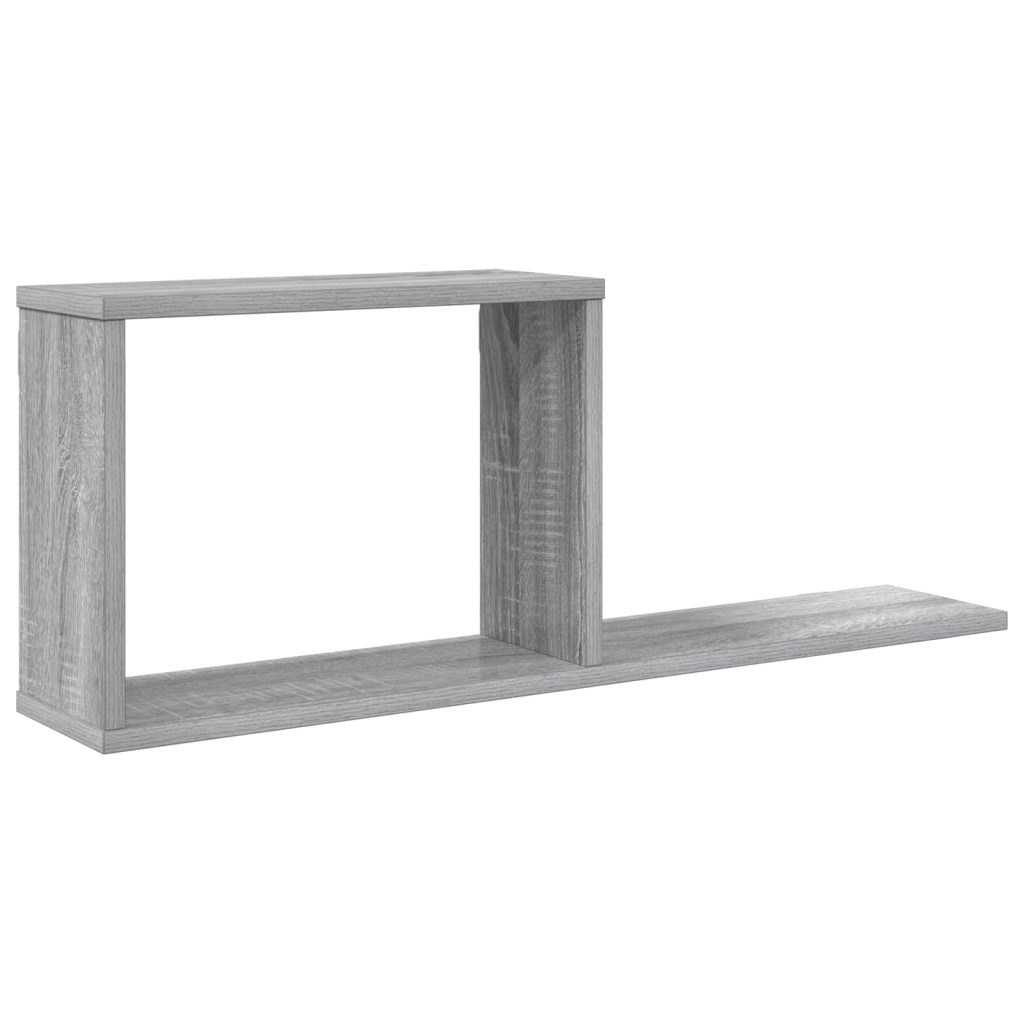 Kelluvat hyllyt Harmaa Sonoma 80 x 15 x 30 cm Tekninen puu