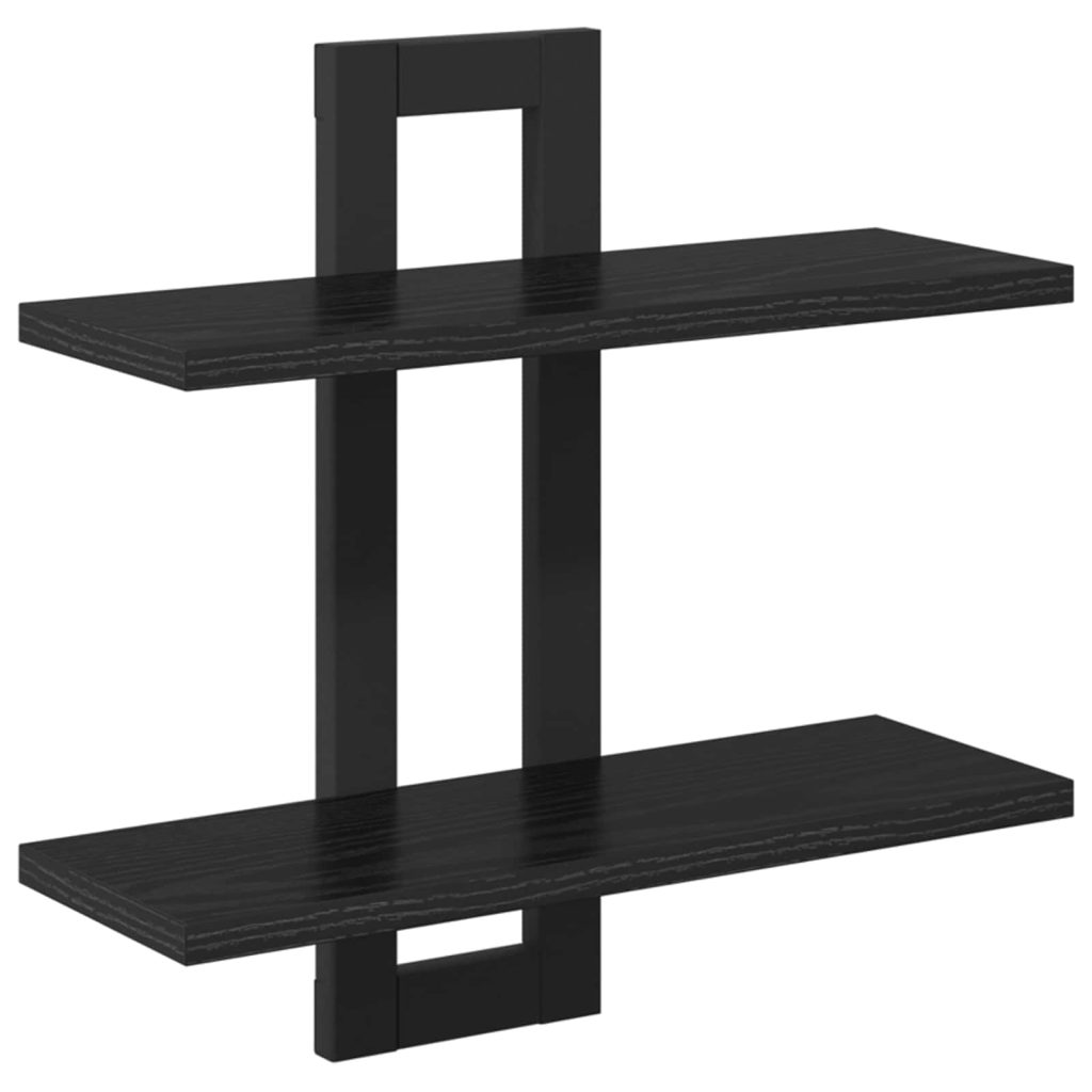 Kelluvat hyllyt Musta tammi 40 x 15 x 40 cm Tekninen puu
