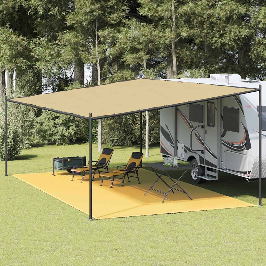 Telttamatto beige 400x800 cm HDPE