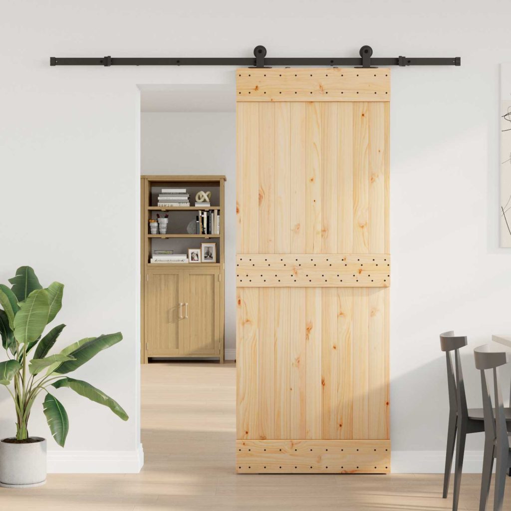 Liukuovi NARVIK 80 x 210 cm (213,5 cm) Luonnollinen ja musta