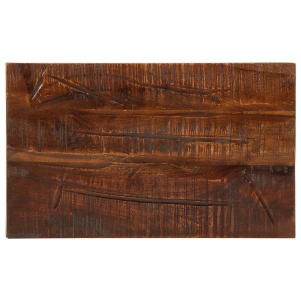 Pöytälevy 50x20x3,8 cm suorakaide kierrätetty täyspuu