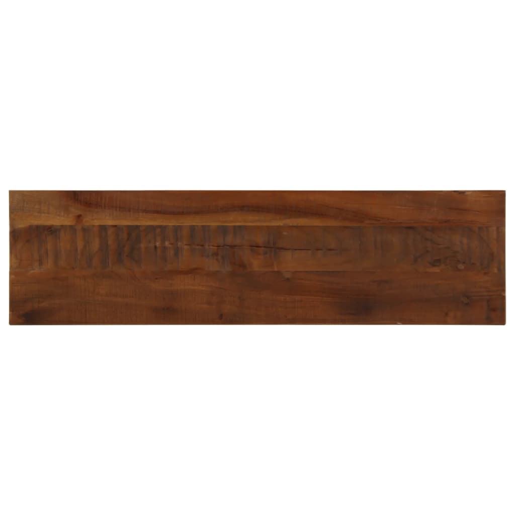 Pöytälevy 100x20x3,8 cm suorakaide kierrätetty täyspuu