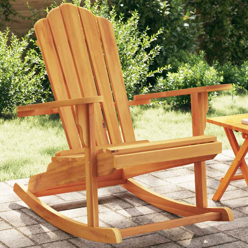 Puutarhan Adirondack keinutuoli täysi tiikki