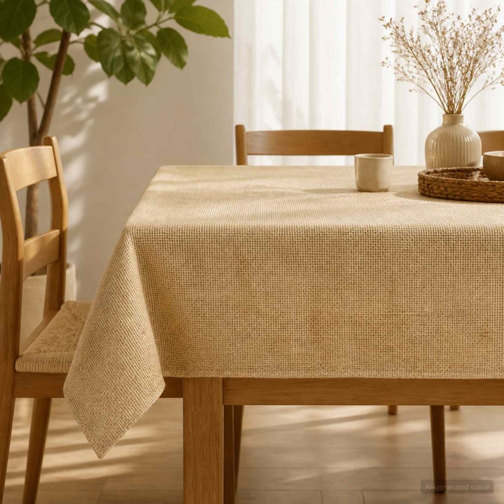Juutti pöytäliina Luonnollinen 140 x 300 cm 100% Tossa Juutti