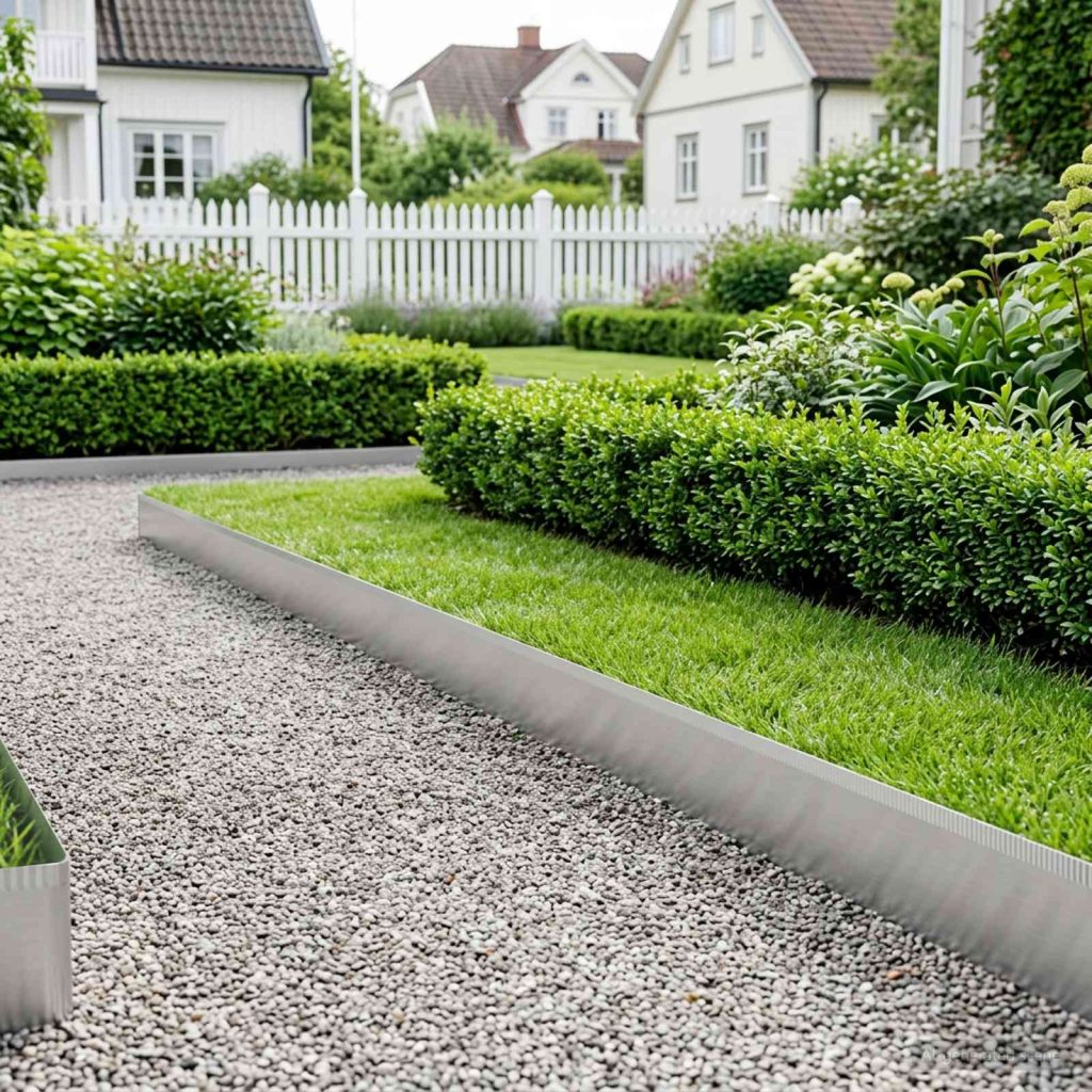 Nurmireunus 10 m x 15 cm Galvanoitu teräs Hopea