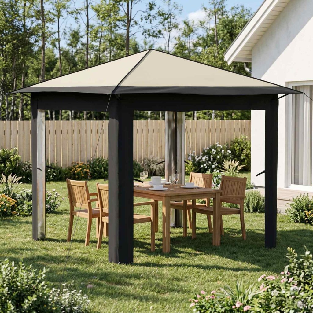 Gazebo Ilman Sivuseinää 2,6 x 2,6 m