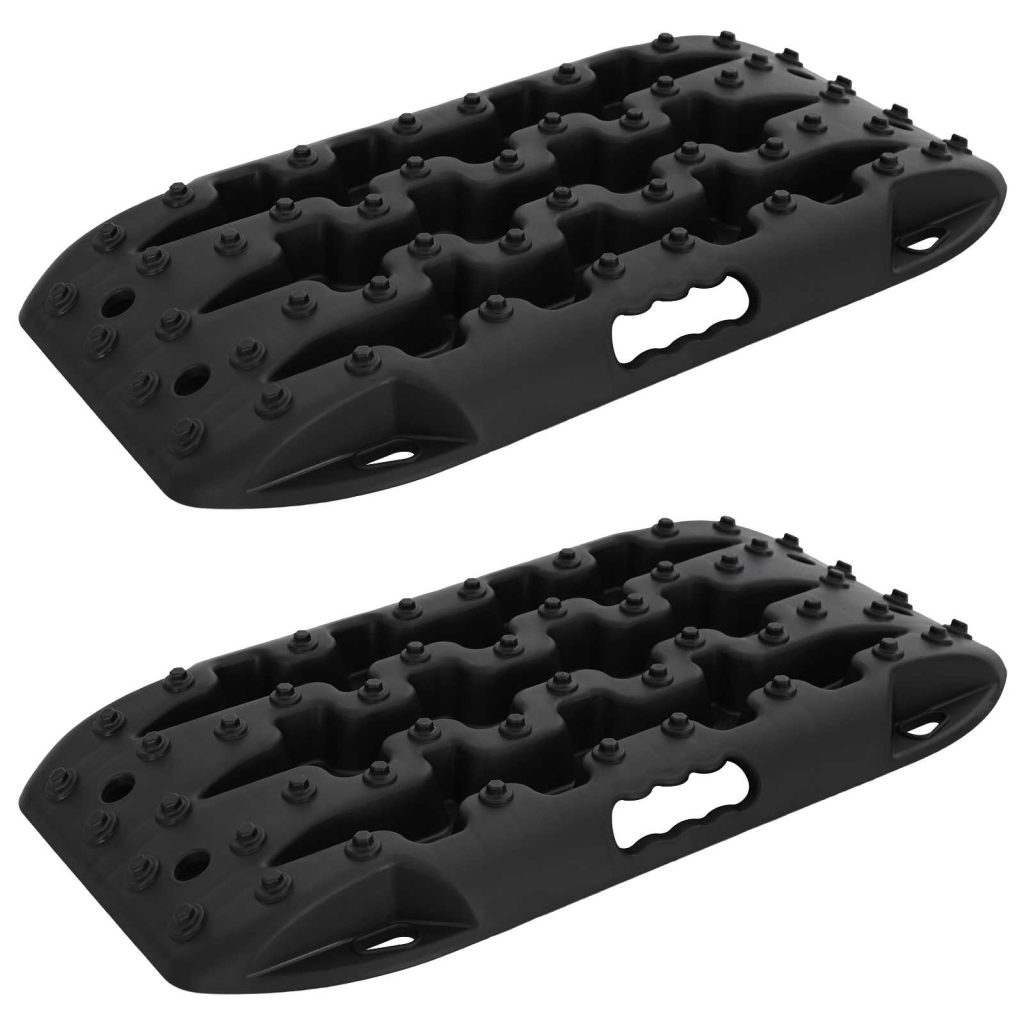 Liukuestelevy 2 pcs Musta 57,5x30,5x5,5 cm Vahvistettu nailon