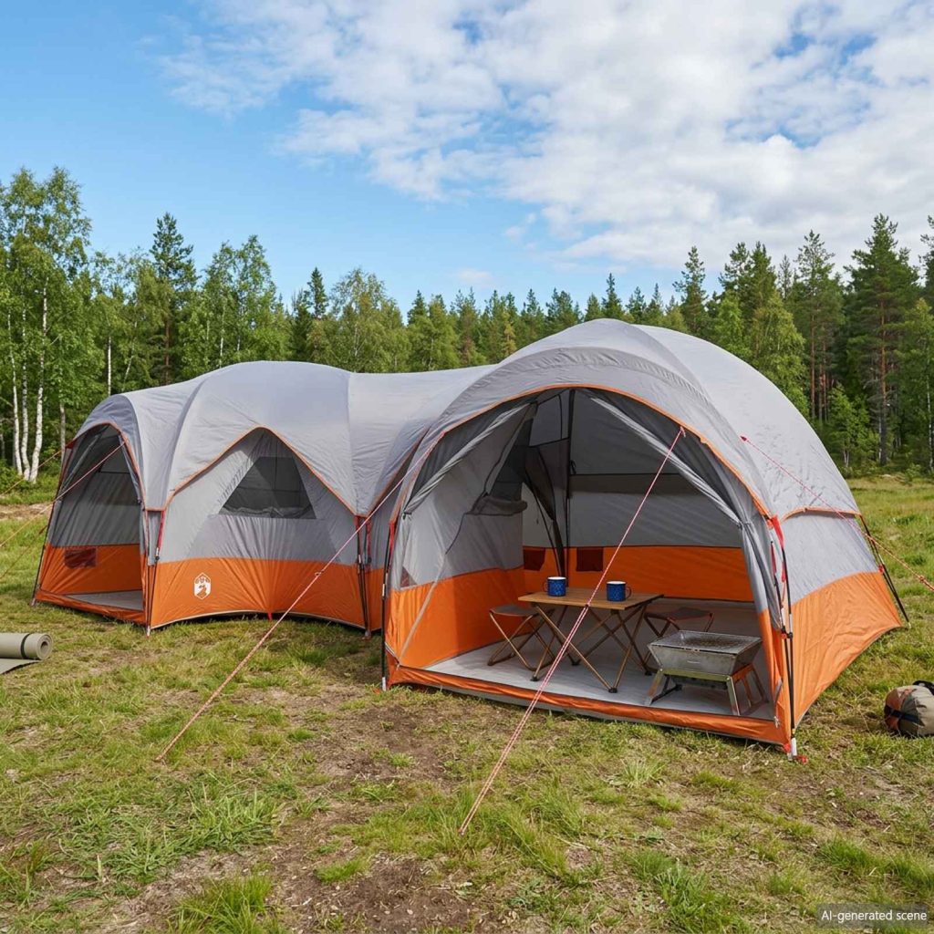 Perheteltta sadeverholla, vettä hylkivä 5 hengelle