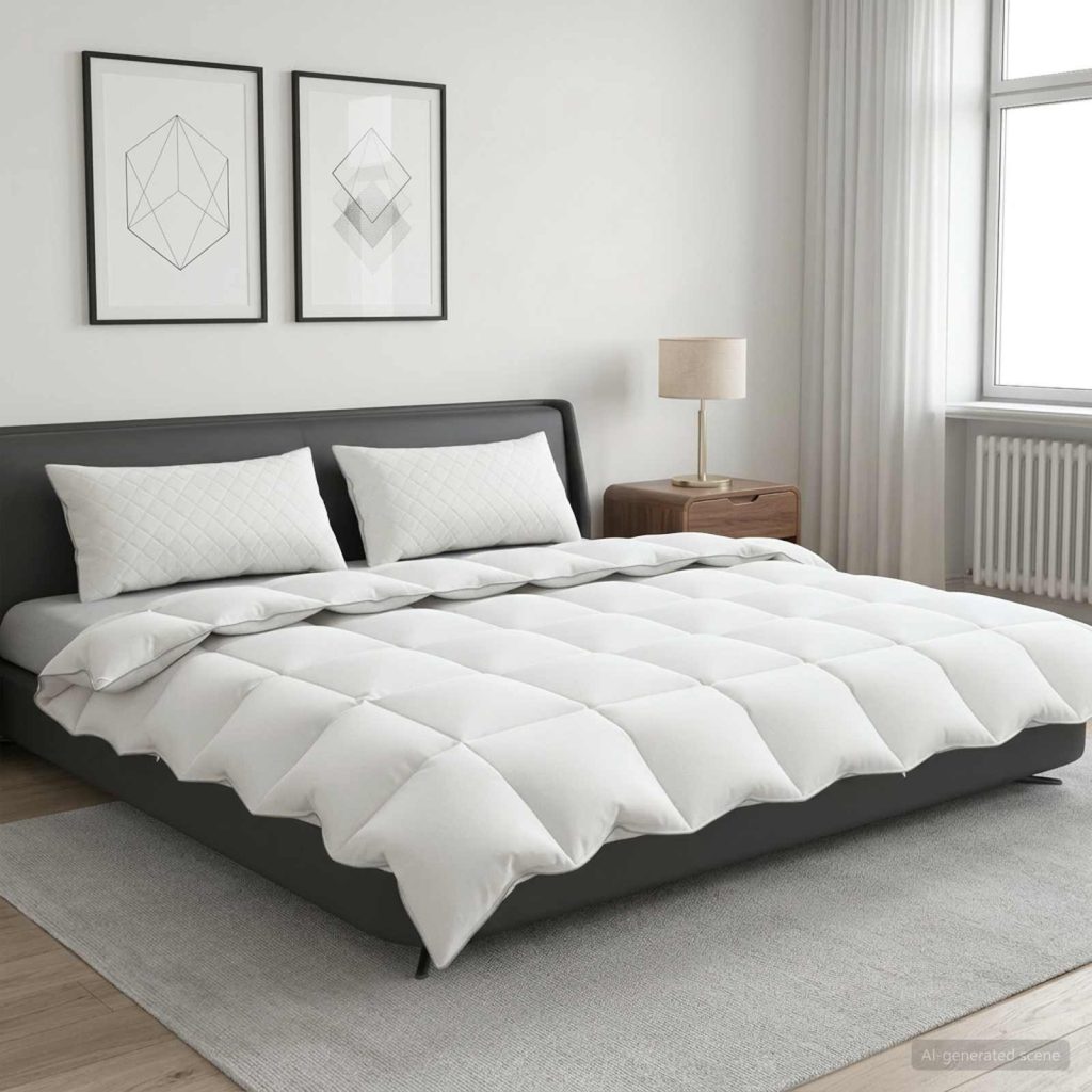 Peitto FULDA 240 x 260 cm Talvi 300 GSM 90% hanhetäytettä